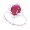 Image 8 : 1.92ct Ruby VS Diamond & Platinum Ring