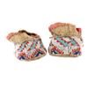Image 8 : 19th C. Northern Cheyenne Beaded Men's Moccasins