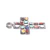 Image 4 : Large Navajo Sterling Multi-Stone Cross Pendant