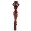 Image 11 : Rare 19th C. Neoclassical Hand-Carved Wood Newel