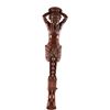 Image 1 : Rare 19th C. Neoclassical Hand-Carved Wood Newel