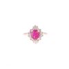 Image 1 : 1.44ct Ruby & VS2 Diamond 14k Yellow Gold Ring