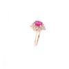 Image 2 : 1.44ct Ruby & VS2 Diamond 14k Yellow Gold Ring
