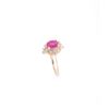 Image 4 : 1.44ct Ruby & VS2 Diamond 14k Yellow Gold Ring