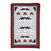 Image 1 : RARE Navajo Sky Blue Chinle Trading Post Rug c1960
