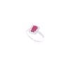 Image 3 : GIA Burmese Ruby VS2 Diamond & Platinum Ring
