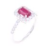 Image 9 : GIA Burmese Ruby VS2 Diamond & Platinum Ring