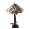 Image 11 : Quoizel Antique Style Stained Glass Lamp