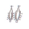 Image 2 : Navajo Squash Blossom Turquoise Earrings - Signed