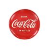 Image 1 : Ca. 1950's Drink Coca-Cola Button Metal Sign