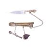 Image 7 : Antique Argentina Gaucho Silver Knife Charm Pin