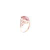 Image 4 : 5.11ct Morganite & Diamond 14k Two Tone Gold Ring