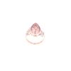 Image 8 : 5.11ct Morganite & Diamond 14k Two Tone Gold Ring
