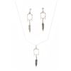 Image 2 : Navajo Sterling Horse Bit Necklace & Earring Set