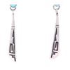 Image 3 : Navajo Sterling & Turquoise Earrings