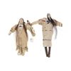 Image 1 : Late-19th C. Northern Plains Beaded Hide Dolls (2)