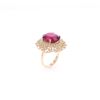 Image 5 : 17.67ct Ruby & Diamond 14k Yellow Gold Ring