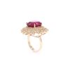 Image 6 : 17.67ct Ruby & Diamond 14k Yellow Gold Ring