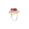 Image 7 : 17.67ct Ruby & Diamond 14k Yellow Gold Ring