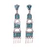 Image 1 : Zuni Sterling & Turquoise Needle Point Earrings