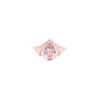 Image 1 : 1.62ct Morganite Diamond 14k Two Tone Gold Ring