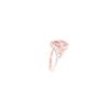 Image 7 : 1.62ct Morganite Diamond 14k Two Tone Gold Ring