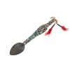 Image 1 : Ca. 1910-1920's Crow Beaded Metal Spoon