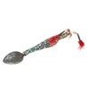 Image 2 : Ca. 1910-1920's Crow Beaded Metal Spoon