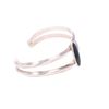 Image 2 : Navajo Sterling Silver & Jet Bracelet c. 1970's