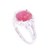 Image 7 : AIG Beautiful 4.15 CTW Ruby & .73 CTW Diamond Ring