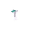 Image 7 : Freeform 2.07ct Emerald & Diamond Platinum Ring