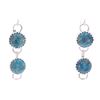 Image 2 : Navajo Sterling & Kingman Turquoise Earrings