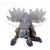 Image 2 : Cast Plaster Moose & Glass Topped Coffee Table