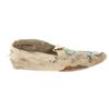 Image 9 : Chippewa Ojibwe Beaded Hide Moccasins 1940s