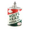 Image 1 : Wolf's Head Motor Oil 5 Gallon Canister 1950s