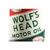 Image 4 : Wolf's Head Motor Oil 5 Gallon Canister 1950s