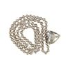 Image 3 : Mexican Silver Pearl Concho Heart Necklace