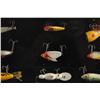 Image 6 : Twelve Early Fishing Lures In Display Case 1960-80