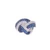 Image 2 : Unity Knot Sapphire VS2 Diamond & 14k Gold Ring