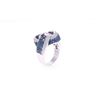 Image 8 : Unity Knot Sapphire VS2 Diamond & 14k Gold Ring