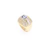 Image 3 : Unheated Sapphire 3.0ct VS2 Diamond 18k Gold Ring