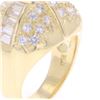 Image 8 : Unheated Sapphire 3.0ct VS2 Diamond 18k Gold Ring