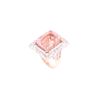 Image 2 : 12.12ct Morganite VS1 Diamond & 14k Two Tone Ring