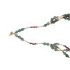 Image 5 : Vintage 14K Gold Jade & Garnet Necklace & Earrings