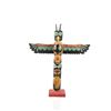 Image 1 : Ca. 1920's Tlingit Signed Carved & Painted Totem