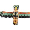 Image 3 : Ca. 1920's Tlingit Signed Carved & Painted Totem