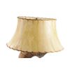 Image 2 : Rocky Mountain Ram Horn Burl Wool Rawhide Lamp