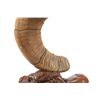 Image 5 : Rocky Mountain Ram Horn Burl Wool Rawhide Lamp