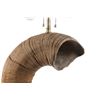 Image 7 : Rocky Mountain Ram Horn Burl Wool Rawhide Lamp