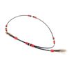 Image 5 : Flat & Round Braided Leather Beaded Hatbands